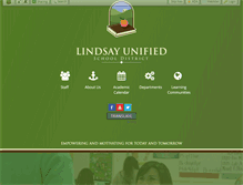 Tablet Screenshot of lindsay.k12.ca.us