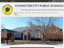 Tablet Screenshot of covington.k12.va.us