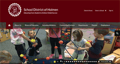 Desktop Screenshot of holmen.k12.wi.us