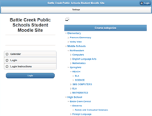 Tablet Screenshot of moodle.battle-creek.k12.mi.us