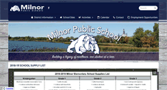 Desktop Screenshot of milnor.k12.nd.us