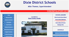 Desktop Screenshot of dixie.k12.fl.us