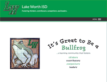 Tablet Screenshot of lake-worth.k12.tx.us