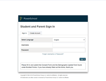 Tablet Screenshot of powerschool.wallingford.k12.ct.us