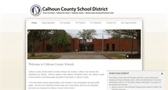 Desktop Screenshot of calhoun.k12.ms.us