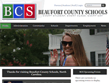 Tablet Screenshot of beaufort.k12.nc.us