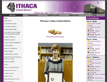 Tablet Screenshot of ithaca.k12.wi.us