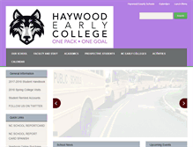 Tablet Screenshot of hec.haywood.k12.nc.us