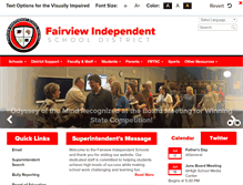 Tablet Screenshot of fairview.k12.ky.us