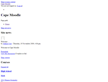 Tablet Screenshot of moodle.cape.k12.me.us