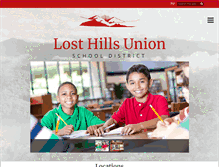 Tablet Screenshot of losthills.k12.ca.us