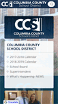 Mobile Screenshot of columbia.k12.fl.us