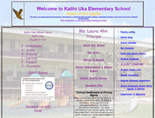 Tablet Screenshot of kalihiuka.k12.hi.us