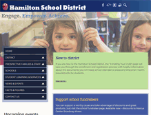 Tablet Screenshot of hamilton.k12.wi.us