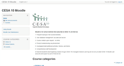 Desktop Screenshot of moodle.cesa10.k12.wi.us