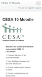 Mobile Screenshot of moodle.cesa10.k12.wi.us
