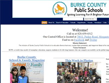 Tablet Screenshot of burke.k12.nc.us