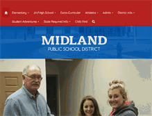 Tablet Screenshot of midland.k12.ar.us