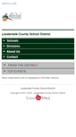 Mobile Screenshot of lauderdale.k12.ms.us