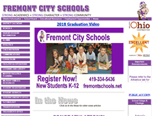 Tablet Screenshot of fremont.k12.oh.us