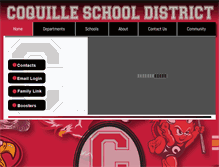 Tablet Screenshot of coquille.k12.or.us