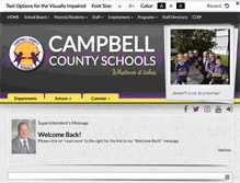 Tablet Screenshot of campbell.k12.ky.us