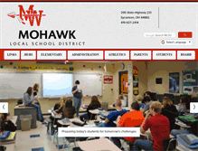 Tablet Screenshot of mohawk.k12.oh.us