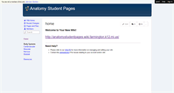 Desktop Screenshot of anatomystudentpages.wiki.farmington.k12.mi.us
